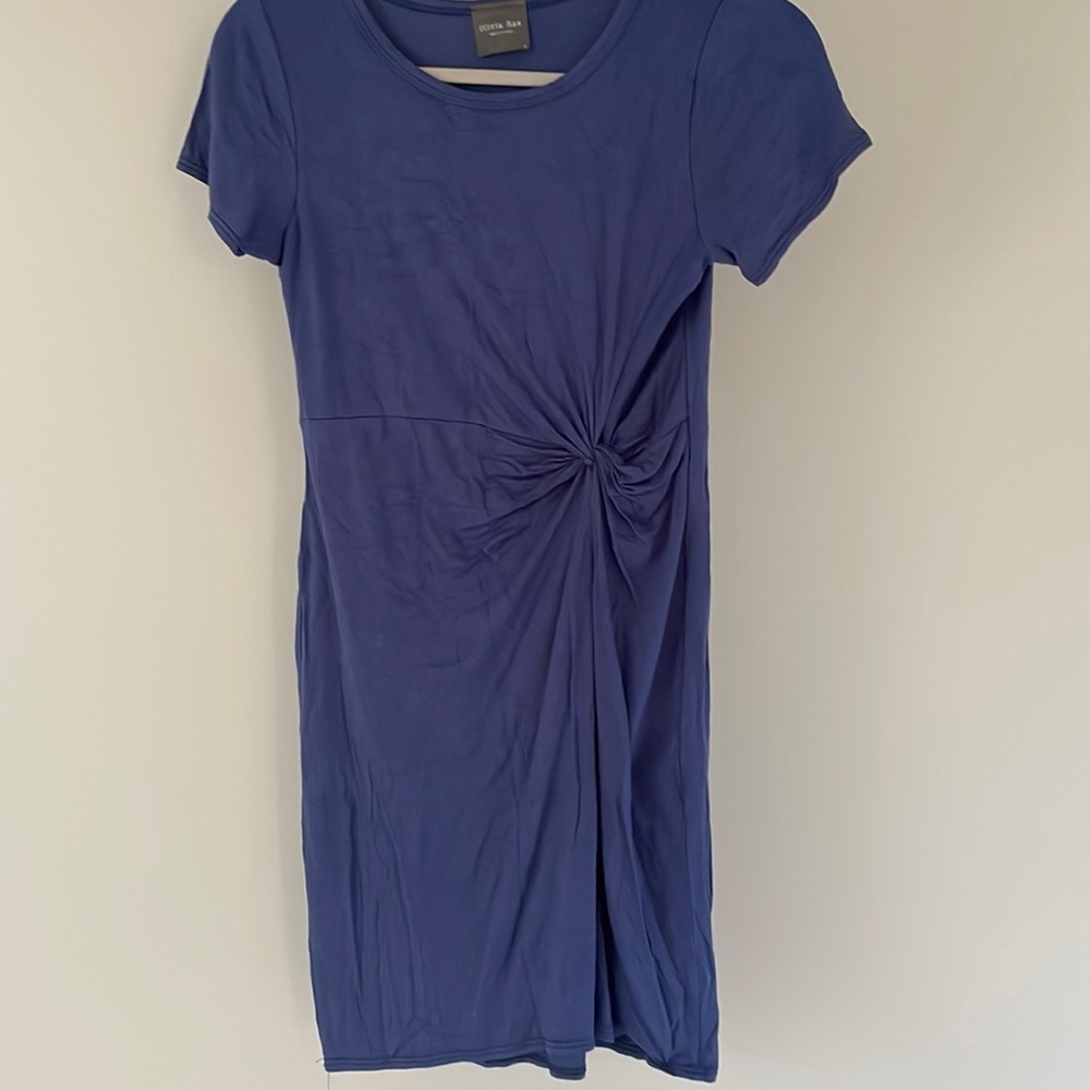 Olivia Rae Blue Short Sleeve T-shirt Dress